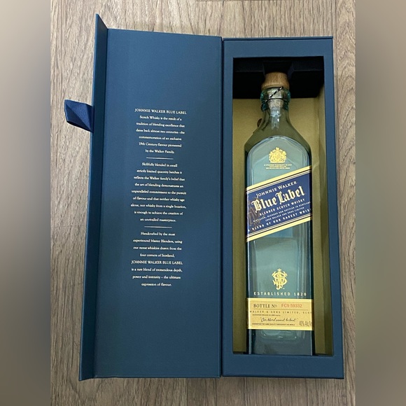 Johnnie Walker Other Johnnie Walker Blue Label Box And Empty Bottle Poshmark